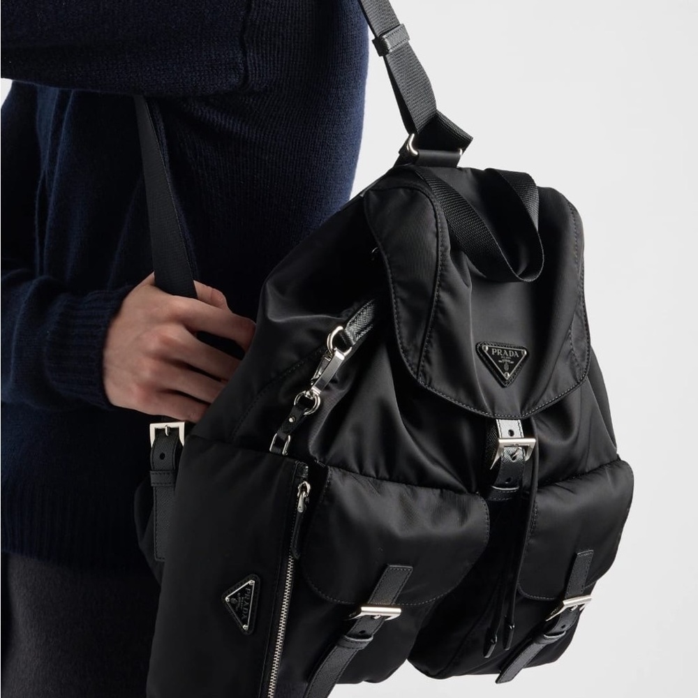 Prada Men's Black Nylon Backpack - Picture 9 of 14